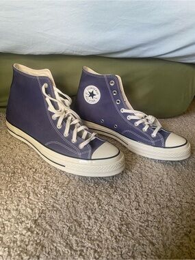 Converse High Top Sneakers - Navy and White